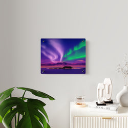 Huey Life Alaska Aurora Borealis Acrylic Wall Art Panels, 14"x11".....