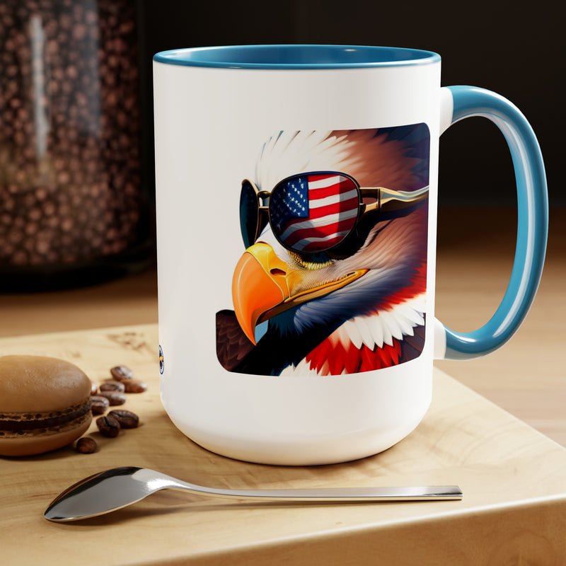 Huey Life American Eagle 3 Two-Tone Coffee Mugs, 15oz - Huey's Sales