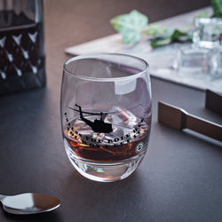 Huey Life Helicopter "Unless you rode" Whiskey Glass - Huey's Sales