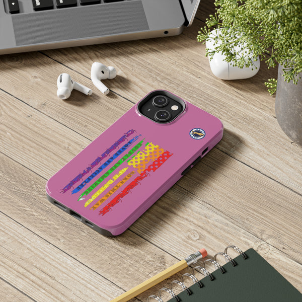 Huey Life Pride Flag Tough Phone Cases - Pink - Huey's Sales